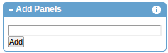 Adding panels