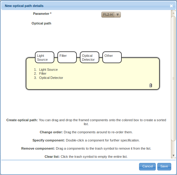 Adding an Optical Path for FCS Instrumentation Settings